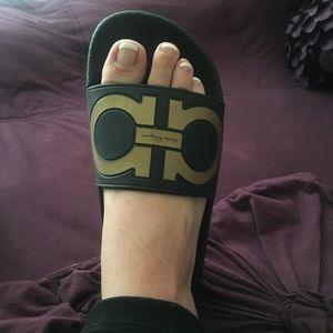 Salvatore Ferragamo Shoes - Salvatore Ferragamo Logo Slides Salvatore Ferragamo Shoes - Salvatore Ferragamo Logo Slides
